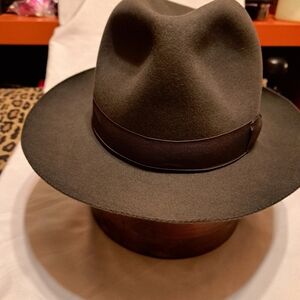 Borsalino  Dark Gray Fedora Hat